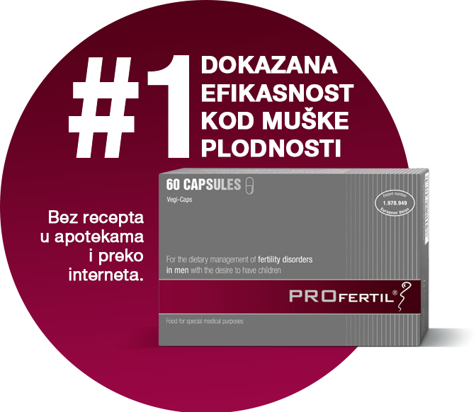 PROFERTIL®: #1 dokazana učinkovitost muške plodnosti